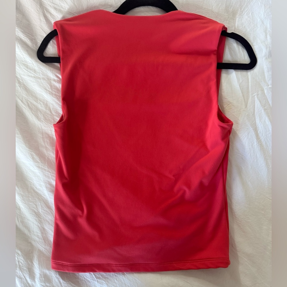 Abercrombie Red Square Neck Portrait Soft A&F Collection Tank Top - M - Picture 3 of 4